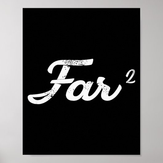 Far Squared Farfar Swedish Or Danish Grandpa Funny Poster (Voorkant)
