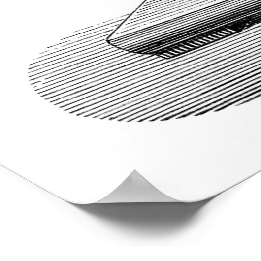 Faraday-schijfgenerator Poster (Hoek)