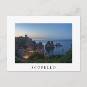 Faraglioni en Tonnara in Scopello, Sicilië Briefkaart