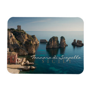 Faraglioni en Tonnara in Scopello, Sicilië Magneet
