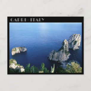 Faraglioni Rocks, carte postale de l'île de Capri