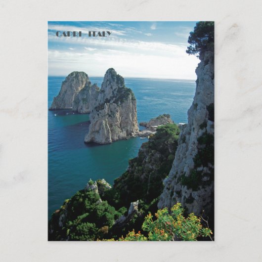 Faraglioni Rocks, eiland Capri briefkaart (Voorkant)