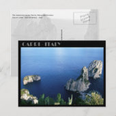 Faraglioni Rocks, eiland Capri briefkaart (Voorkant / Achterkant)
