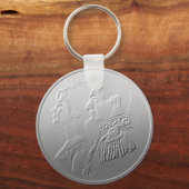 Farah Diba en Shah van Iran Persia design #silv01 Sleutelhanger (Voorkant)