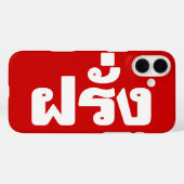 Farang ♦ Buitenlanders in het Thaise Taalscript ♦ Case-Mate iPhone Case (Achterkant (horizontaal))