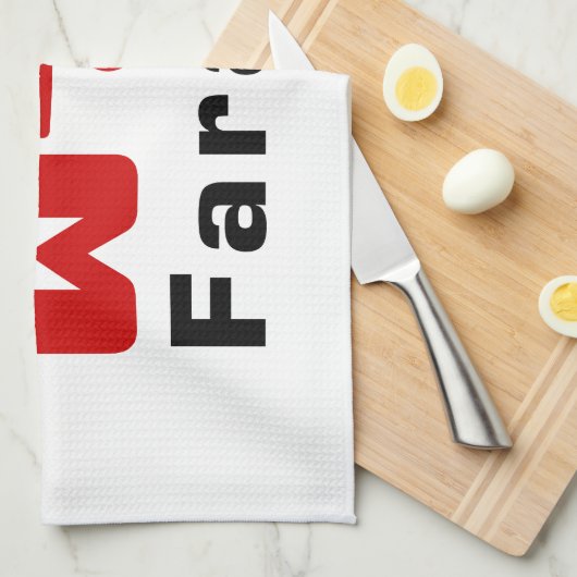 Farang ♦ Buitenlanders in het Thaise Taalscript ♦ Theedoek (Quarter Fold)