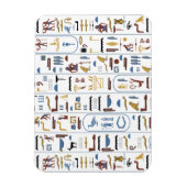 Farao Ancient Egypt Hieroglyphs Magneet (Verticaal)