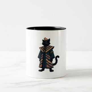 Farao Black Cat Koffiemok Tweekleurige Koffiemok