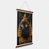 Farao Cat-Akhenaten Canvas. Hangend Wandkleed (Gebogen)