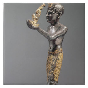 Farao die een aanbod doet voor de Goddess Maat Tegeltje