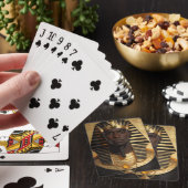 Farao Energie — Oude Afrikaanse Koning Moderne Kun Pokerkaarten (Insitu)