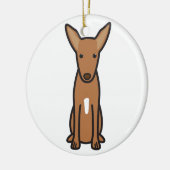 Farao Hound Dog Cartoon Keramisch Ornament (Links)