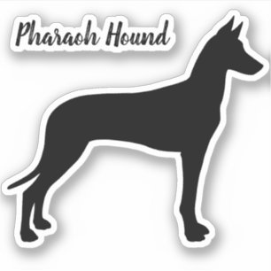 Farao Hound Dog Silhouet Vinyl Sticker