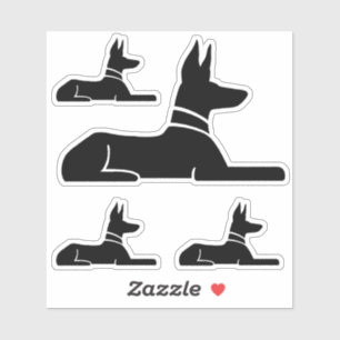 Farao Hound Egyptische Hiërogliefen Hond Stickers
