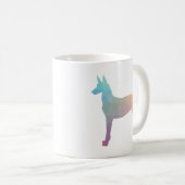 Farao Hound Geometric Pattern Silhouette Pastel Koffiemok (Voorkant rechts)