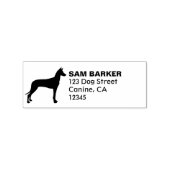 Farao Hound Hondenras Silhouet Retouradres Rubberstempel (Gestempeld)