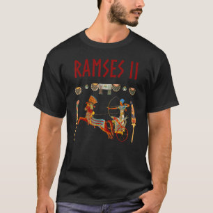 Farao Ramses II Strijdwagen Oude Egypte T-shirt