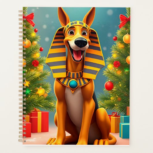 🎁Faraoh Hond Kerst Planner Kerstcadeau (Voorkant)