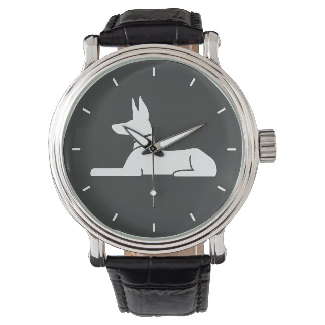 Faraohond Horloge (Voorkant)