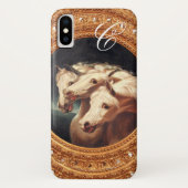 Farao's Chariot Horses Monogram Case-Mate iPhone Case (Achterkant)