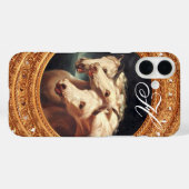 Farao's Chariot Horses Monogram Case-Mate iPhone Case (Achterkant (horizontaal))