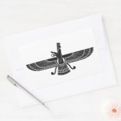 Faravahar Rechthoekige Sticker (Envelop)