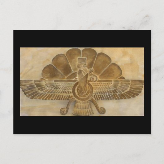 Faravahar-symbool Briefkaart (Voorkant)