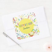 Farbenfrohe Konfetti Sticker Custom Aufkleber  (Envelop)