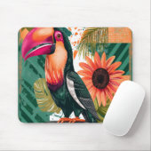 Farbenfroher Tukan im Dschungel Muismat (Met muis)