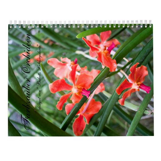 Farbzauber Orchideen Kalender (Achterkant)