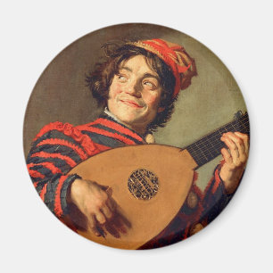 Farceur avec un aimant de luth