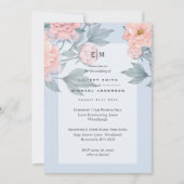 Fard à joues Pêches Pivoines Invitation de Mariage (Devant)