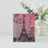 Farele eiffel tower Paris Kaart (Staand voorkant)