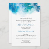 Farewell 2007 Blue Digital Invitation Kaart (Voorkant / Achterkant)