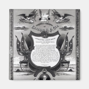 Farewell Adres van Generaal Robert E. Lee Magneet