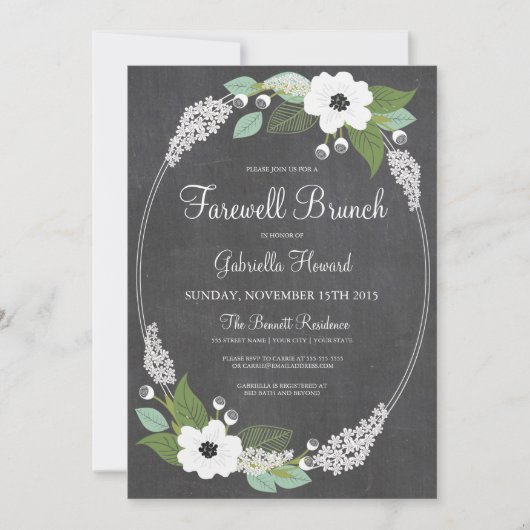 Farewell Brunch Invitation (Devant)