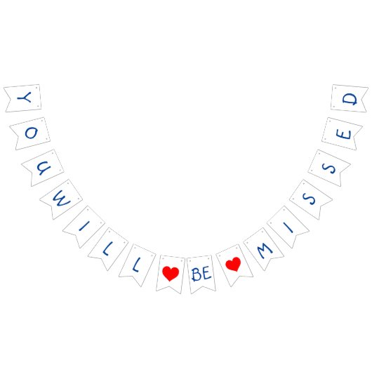 Farewell bunting banner (Alle)