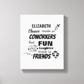 Farewell Cowerker Boss - we zijn Friends Custom Canvas Afdruk (Voorkant)