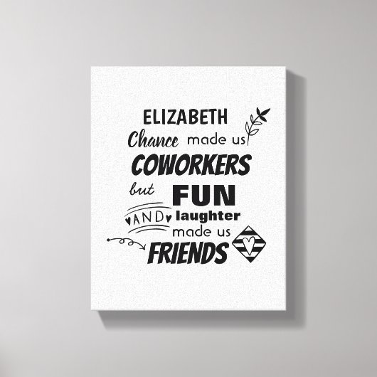 Farewell Cowerker Boss - we zijn Friends Custom Canvas Afdruk (Voorkant)