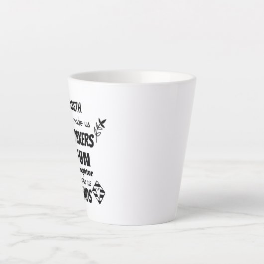 Farewell Cowerker Boss - we zijn Friends Custom Latte Mok (Voorkant)
