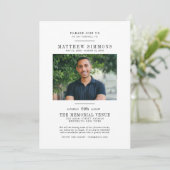 Farewell Funeral Service: viering van Life Photo F Kaart (Staand voorkant)