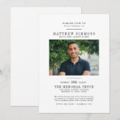 Farewell Funeral Service: viering van Life Photo F Kaart (Voorkant / Achterkant)