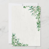 Farewell Invitation Digital Green Kaart (Achterkant)