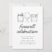 Farewell Moving Retirement Party Invitation Boisso (Devant)