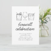 Farewell Moving Retirement Party Invitation Boisso (Debout devant)