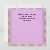 Farewell Party Invitation au revoir Pink (Dos)