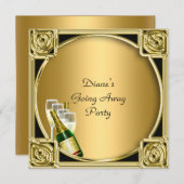 Farewell Party Invitation Card Good Bye (Devant / Derrière)