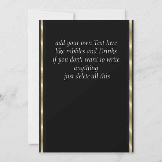 Farewell Party Invitation Card Good Bye Black (Dos)