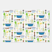 Farfalle Bow stropdas Pasta met knoflook en citroe Inpakpapier Vel (Voorkant 2)