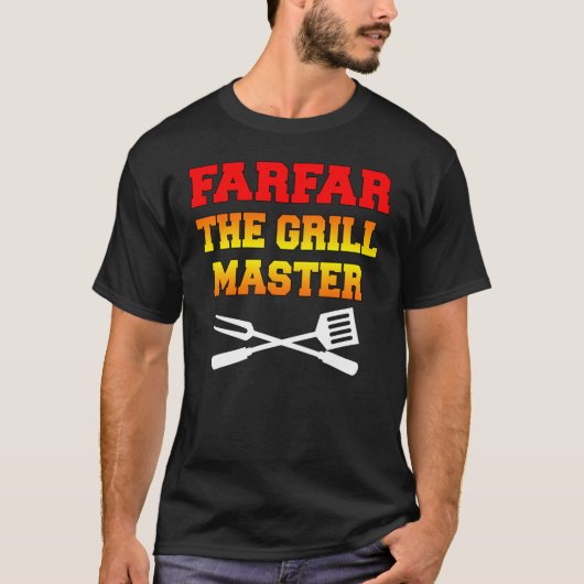 Farfar The Grill Master T-shirt (Voorkant)